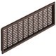 Ventilation Grille Rectangle 225x120mm Plastic Brown
