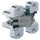 Concealed Mortice Hinge Zinc Alloy Startec size 94 mm Matt chrome