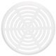 Vent Trim Rectangle D65mm Plastic White