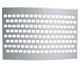 Ventilation Grille Rectangle 450x70mm Anodised M.Silver