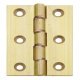 Butt Hinge DPBW Ø 9 mm Knuckle 76 x 51 mm Brass Self coloured