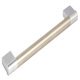 Lydiate Bar Handle Brushed Stainless Steel/Zinc Alloy PC D12mm 160mm Fixing Centres