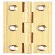 Broad Style Hinge 64x35mm Brass Self