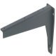 Fixed Bracket for Tables and Bench Seats Load Bearing Capacity 150 kg per pair Hegbo Dimensions (AxBxC): 200 x 46 x 80 mm grey primed
