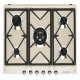 Smeg Vic SR975PGH Hob Gas 5Z Crm/Stainless Steel
