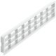 Ventilation Grille Rectangle 458x65mm Plastic White