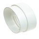 Manrose 100mm T.Hose Conn PVC Wht Male