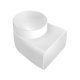 Manrose 150mm 90D Bend FR PVC Grey