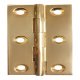 Broad Style Hinge 75x42mm Brass Antique