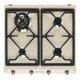 Smeg Vic SR964PGH Hob Gas 4Z Crm/Stainless Steel
