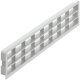Ventilation Grille Rectangle 458x65mm Plastic Grey