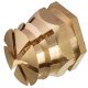 Spreading Press-Fit Sleeve Internal Thread M6 Brass for drill hole Ø: 8 mm Length 12 mm