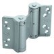 Spring Hinge Double Action 75 x 66 mm Steel Silver lacquered