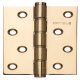 Butt Hinge DPBW 102 x 76 mm Brass Häfele Staggered hole pattern Polished