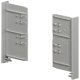 NPS Int Drawer Front Cover Cap 90mm Silver