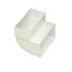Connector Vertical 90° Bend Flame Retardant White System 5a