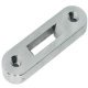 Striking plate for Symo roller shutter rim lock Steel nickel plated nickel plated