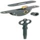 Mortice Lock Hook Bolt Unhanded Replacement key and bush available Lock steel bronzed