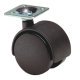 Swivel Twin Wheel Castor without Brake Ø 40-50 mm Hooded 38 mm Plate Fixing Wheel Ø 40 mm load capacity 35 kg