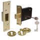5 Lvr Mortice Deadlock 57/76mm Polished Brass KA