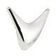 Ergo Coat+Hook Dbl 70x90x40mm Zinc Alloy PC
