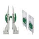 Dynapro 2D Adj Front+Rear Fix Clips Grey