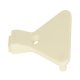 Door Stop with Two Dowels and One Screw Hole For series drilled holes Cream white