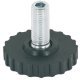 Base Leveller Plastic Black M8x22mm D30x9mm