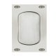 Pull Handle Flush Square Corners Stainless Steel Startec Length 120 mm stainless steel for wooden sliding doors Satin