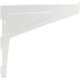 Flange Bracket 2 Hk 70x400mm 55kg Silver