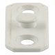 Stud Plate 38x16x9.5mm Stainless Steel/Zinc Alloy White