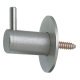 Coat Hook Grade 316 Stainless Steel 42 x Ø 35 mm Concealed fixing wall plug included Satin stainless steel finish