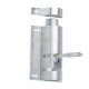 Barrel Bolt Straight or Cranked Face Fixing Width 23 mm Aluminium Satin anodised Straight length x width: 152 x 23 mm