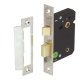 Bathroom Lock Mortice Latchbolt Operated by Lever Handles Deadbolt by Turn/Emergency Release Backset 44 mm case size 64 mm nickel plated