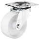 Swivel Single Wheel Castor without Brake Wheel Ø 80-125 mm 100 mm Plate Fixing with screw-on plate Wheel Ø 125 mm load capacity 200 kg