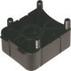 Plinth Foot Top Section Press Plastic Black