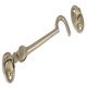 Cabin Hook and Eye Silent Pattern Brass Hook length 126 mm polished chrome