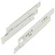 Roller Drawer Runner Base Full 50kg 200mm Wht