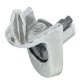 Shelf Support D5mm Plug 75kg Zinc Alloy NP