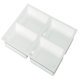 Drawer Insert Shallow Variant-D 2.5 mm material thickness With 4 compartments