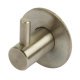 Coat Hook Brushed Stainless Steel 27 x Ø 35 mm Face fixing Length 27 mm