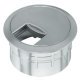 Cable Outlet 2prt D80x24mm Plastic Black