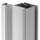 End Profile for Vertical Fixing between Cabinet and Door Gola System D Brushed copper anodised length 2.67 m
