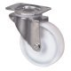 Swivel Single Wheel Castor without Brake Ø 100 mm Plate Fixing Wheel Ø 100 mm load capacity 200 kg