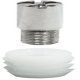 Locking Bolt with Socket Fitting for Espagnolette Locks Eccentric polished nickel plated