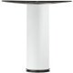 Leg w Adj D60x870mm Tub Steel White