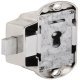 Espagnolette Lock Piccolo Nova Case for Lever Bit Key Backset 25 mm Right hand nickel plated