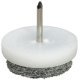 Pin Type Glide White Plasic with Grey Felt Glide Ø 28 mm