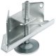 Plinth Adj w Bracket M10 150kg Galvanised Steel