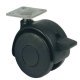 Swivel Twin Wheel Castor without Brake Ø 40-50 mm Hooded 38 mm Plate Fixing Wheel Ø 50 mm load capacity 45 kg